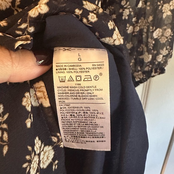 Banana Republic Fall Long Sleeve Dress size L - Picture 3 of 3